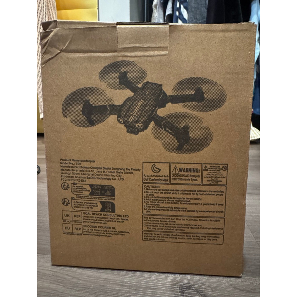 Quadcopter E99 Drone Black with Controller, Accessories, Batteries - Brand New - Picture 2 of 3